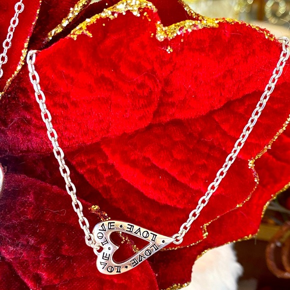 Brighton BELLA MIA Crystal Heart Reversible Necklace Bracelet Earrings RARE - Picture 9 of 16